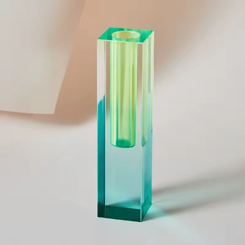 Modern Rainbow Acrylic Bud Vase