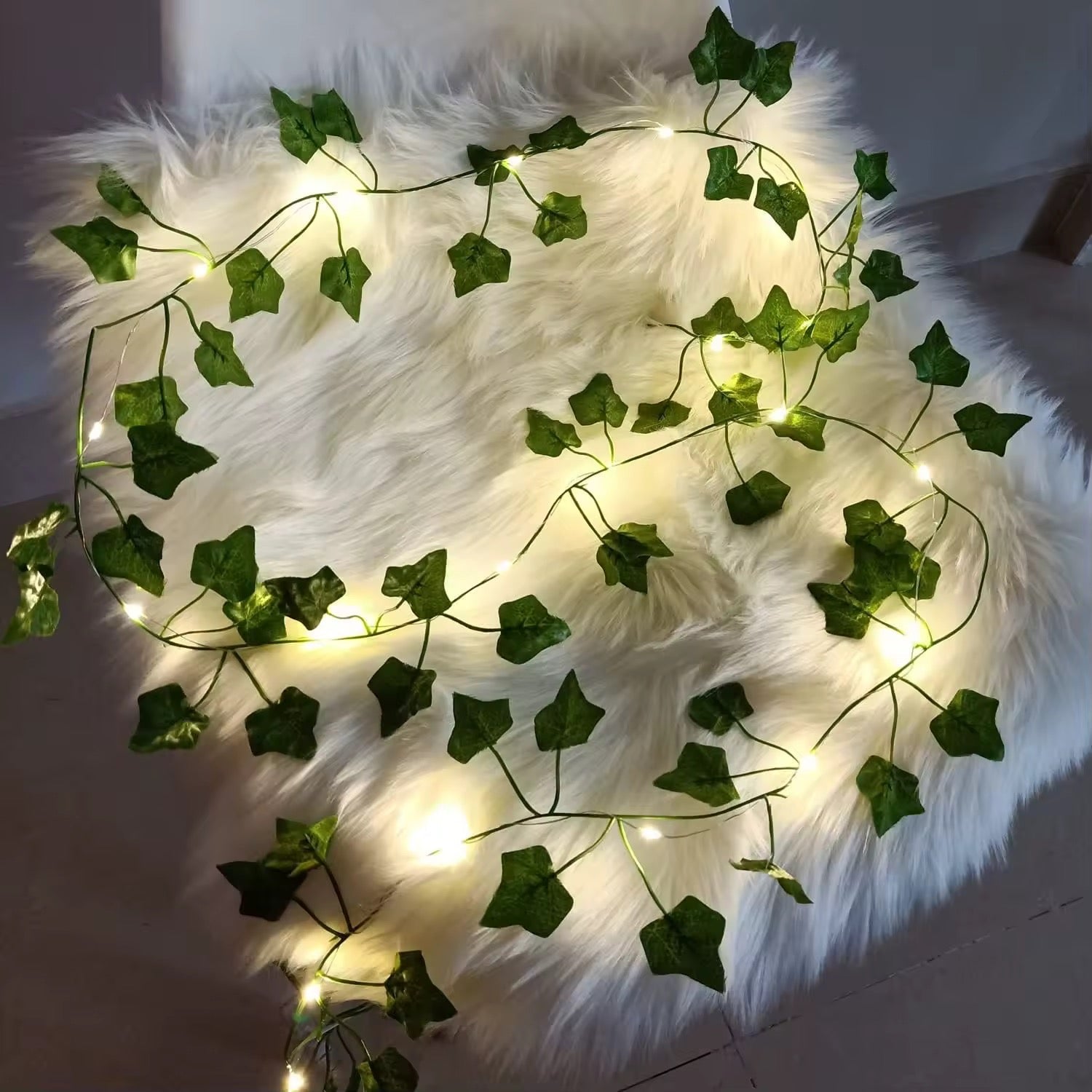 Cottagecore Floral Vine String Lights