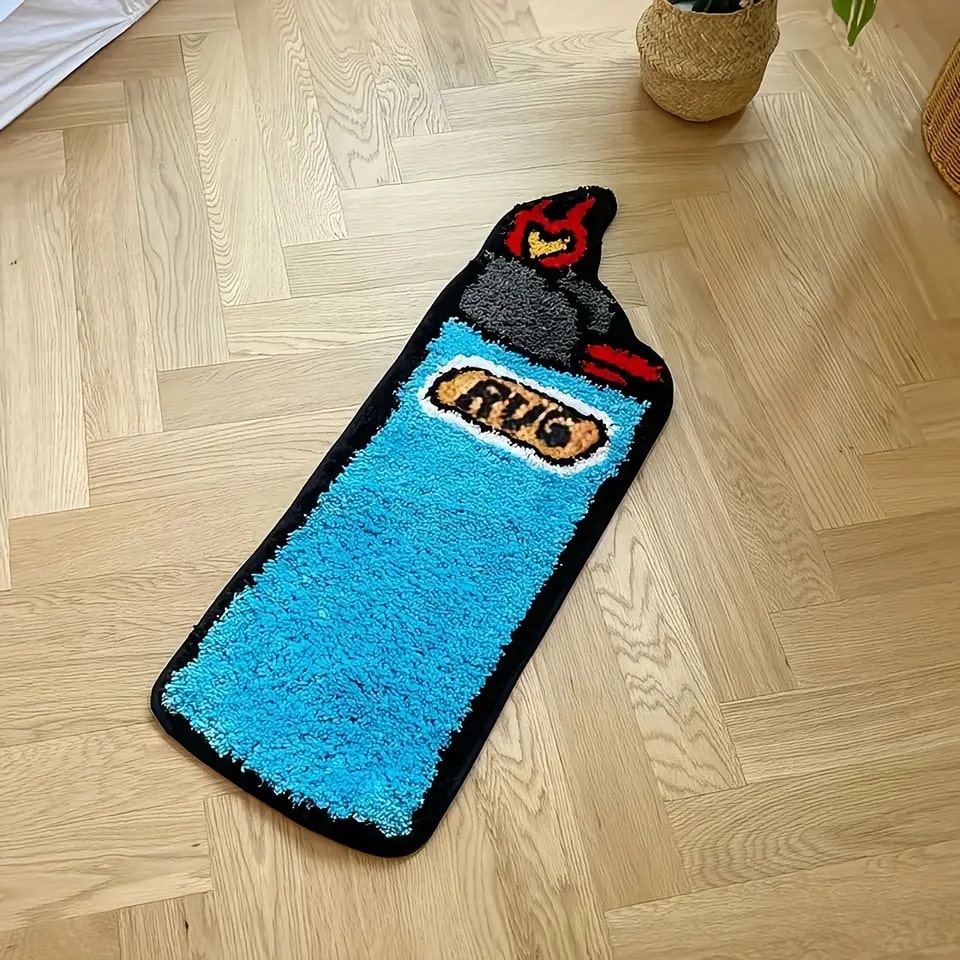 Blue Lighter Tufted Rug