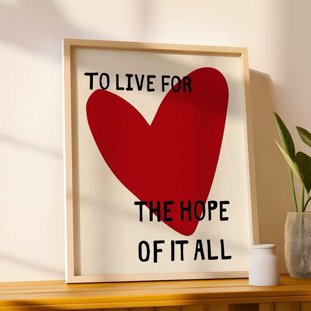 Red Heart Poster