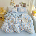 Kawaii Teddy Cotton Duvet Cover Set
