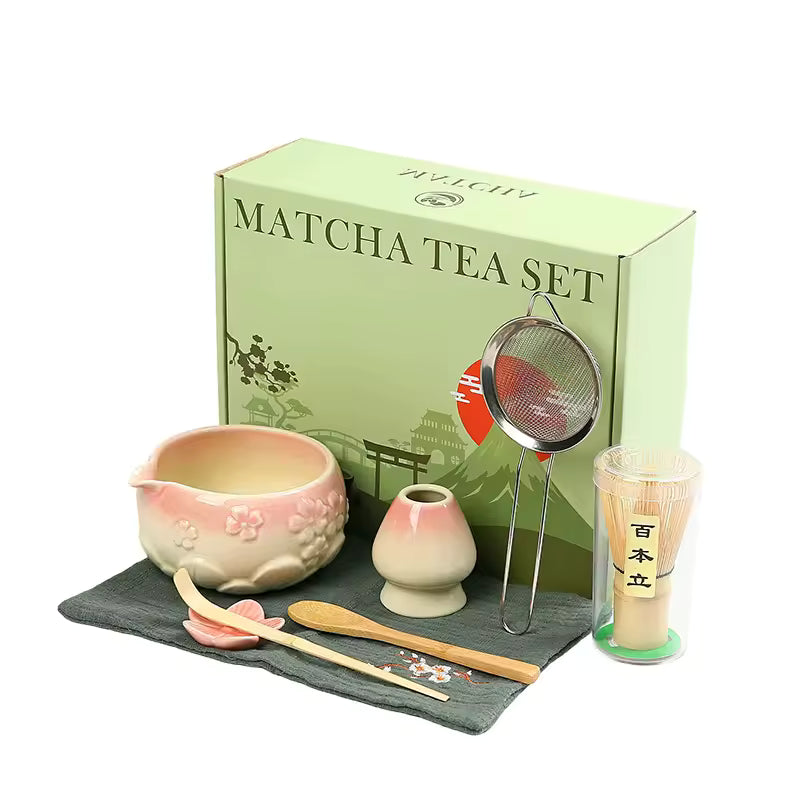 Cherry Blossom Matcha Tea Set
