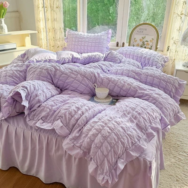 Coquette Princess Bedding Set Purple