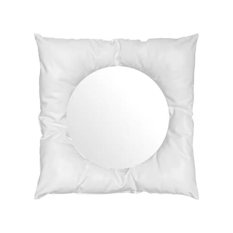 Soft Girl Aesthetic Silver Pillow Mirror White