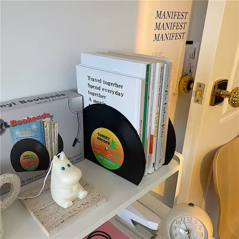 Retro Vinyl Record Bookends Vinyl Rotation