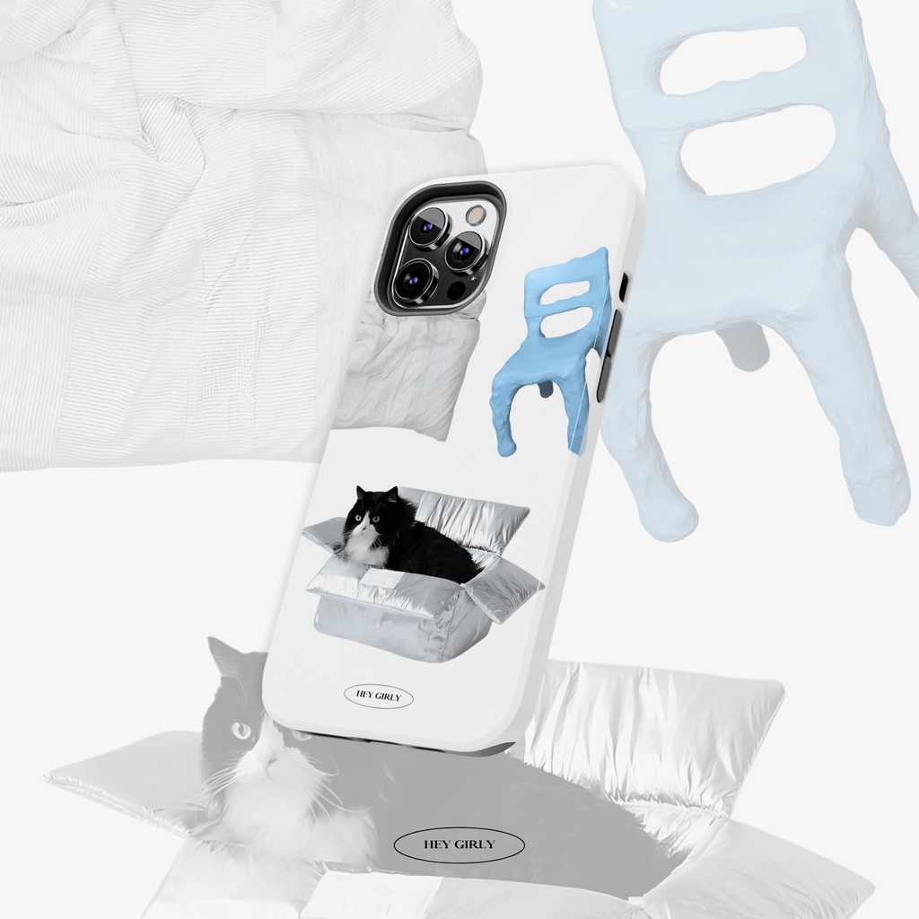 Minimalist Cat iPhone Case