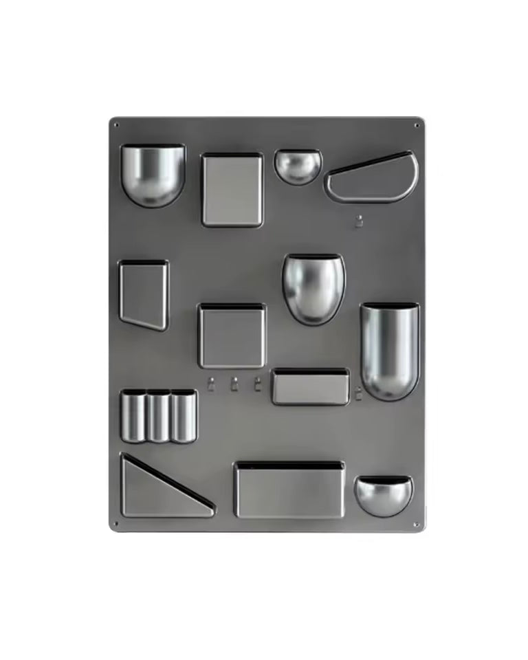 Modular Bauhaus Wall Organizer Silver