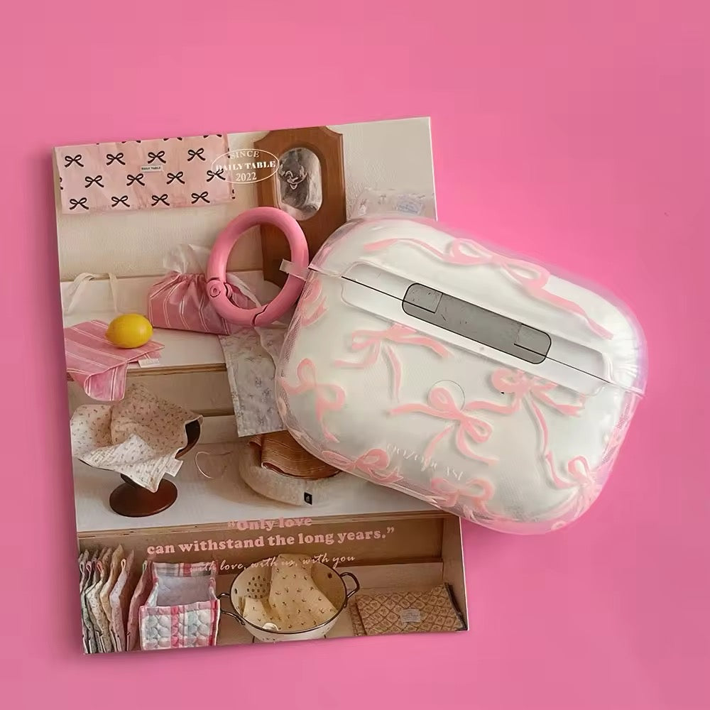 Pink Bow AirPods Case