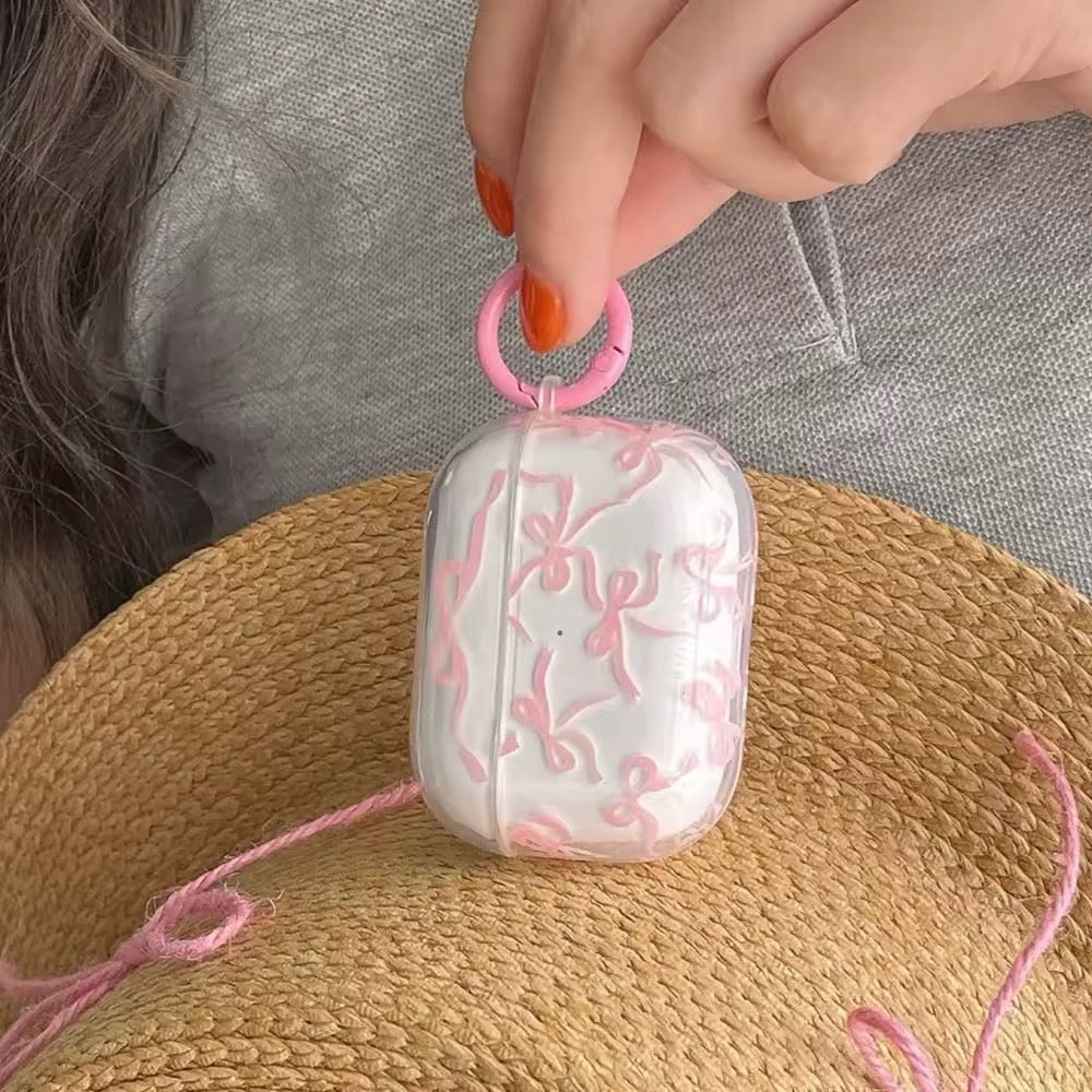 Pink Bow AirPods Case