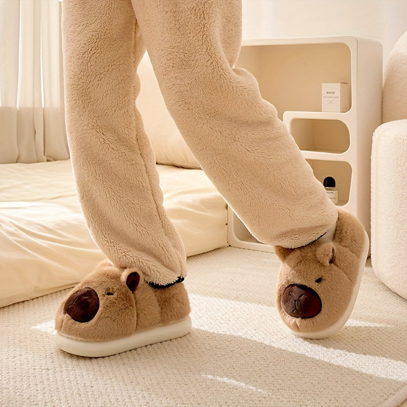 Women Cozy Capybara Slippers