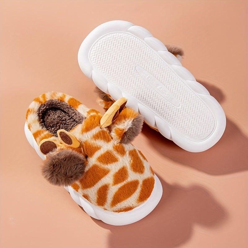 Women's Comfy Giraffe Slippers