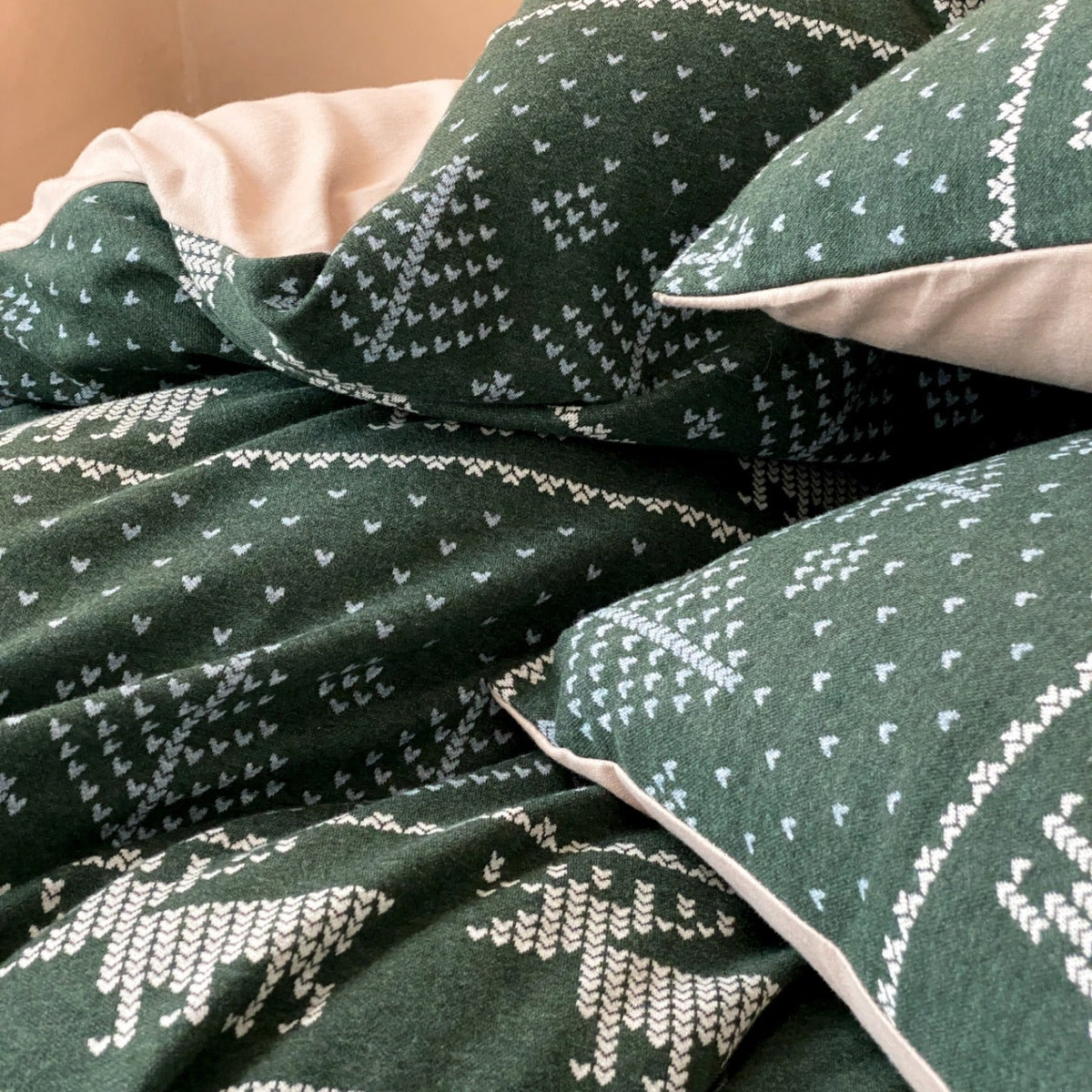 Alpine Fair Isle Cotton Jersey Bedding Set
