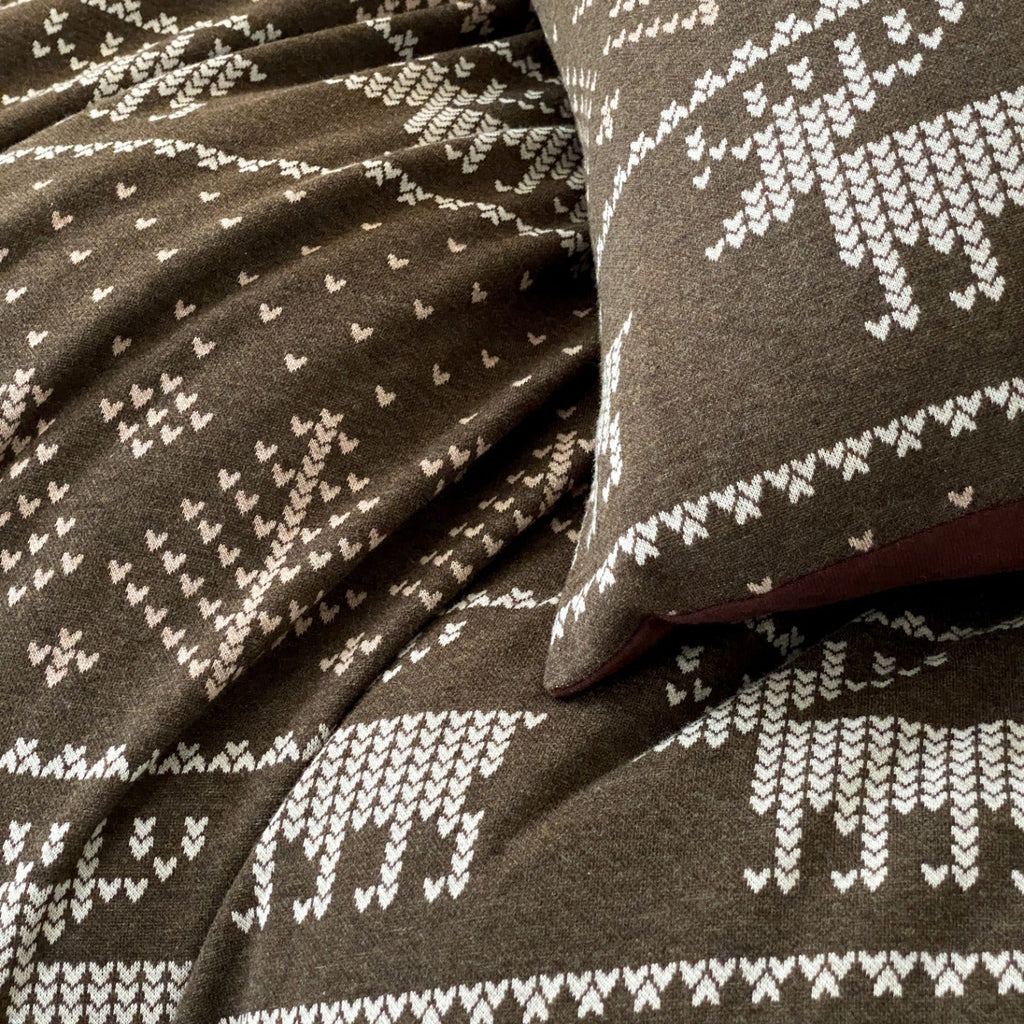Alpine Fair Isle Cotton Jersey Bedding Set