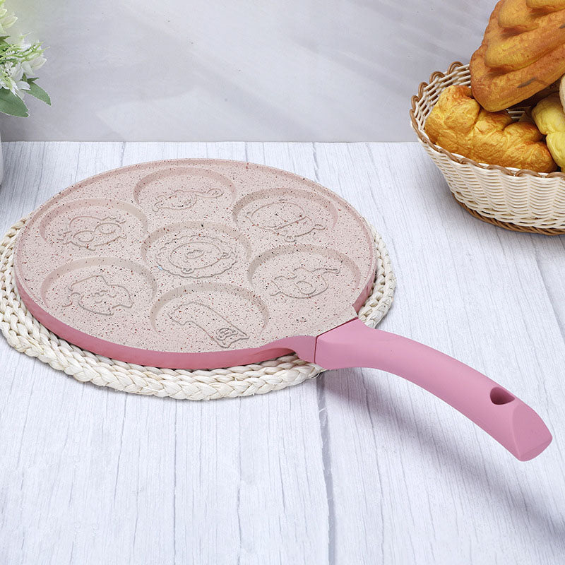 Pancake Pan with Animal Shapes Pink