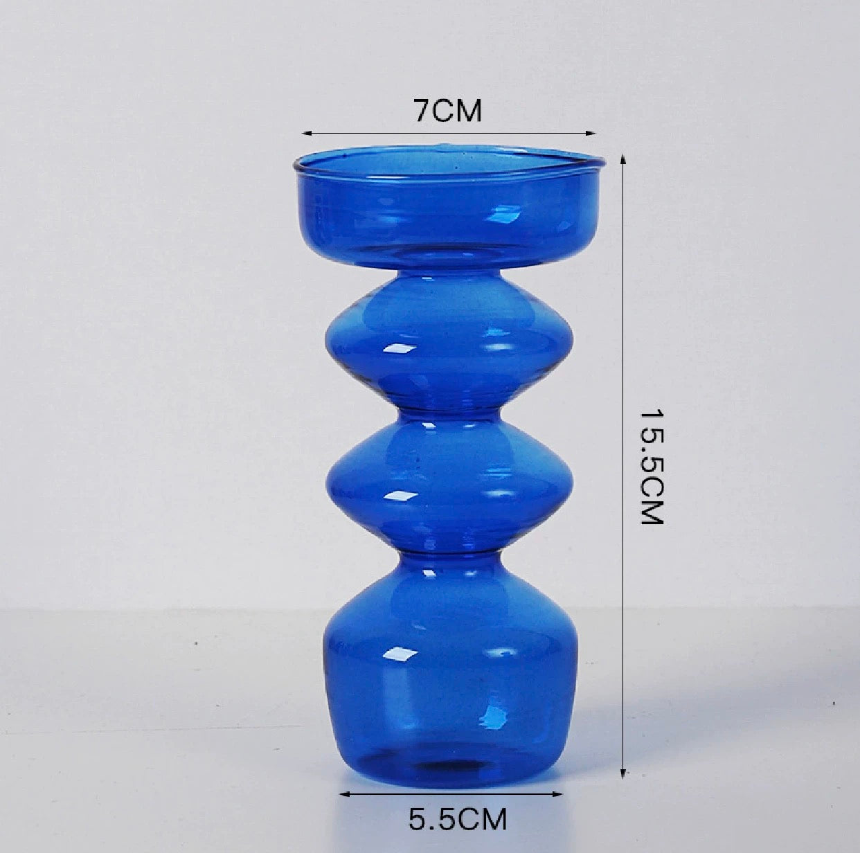 Blue Candle Holder Vase K
