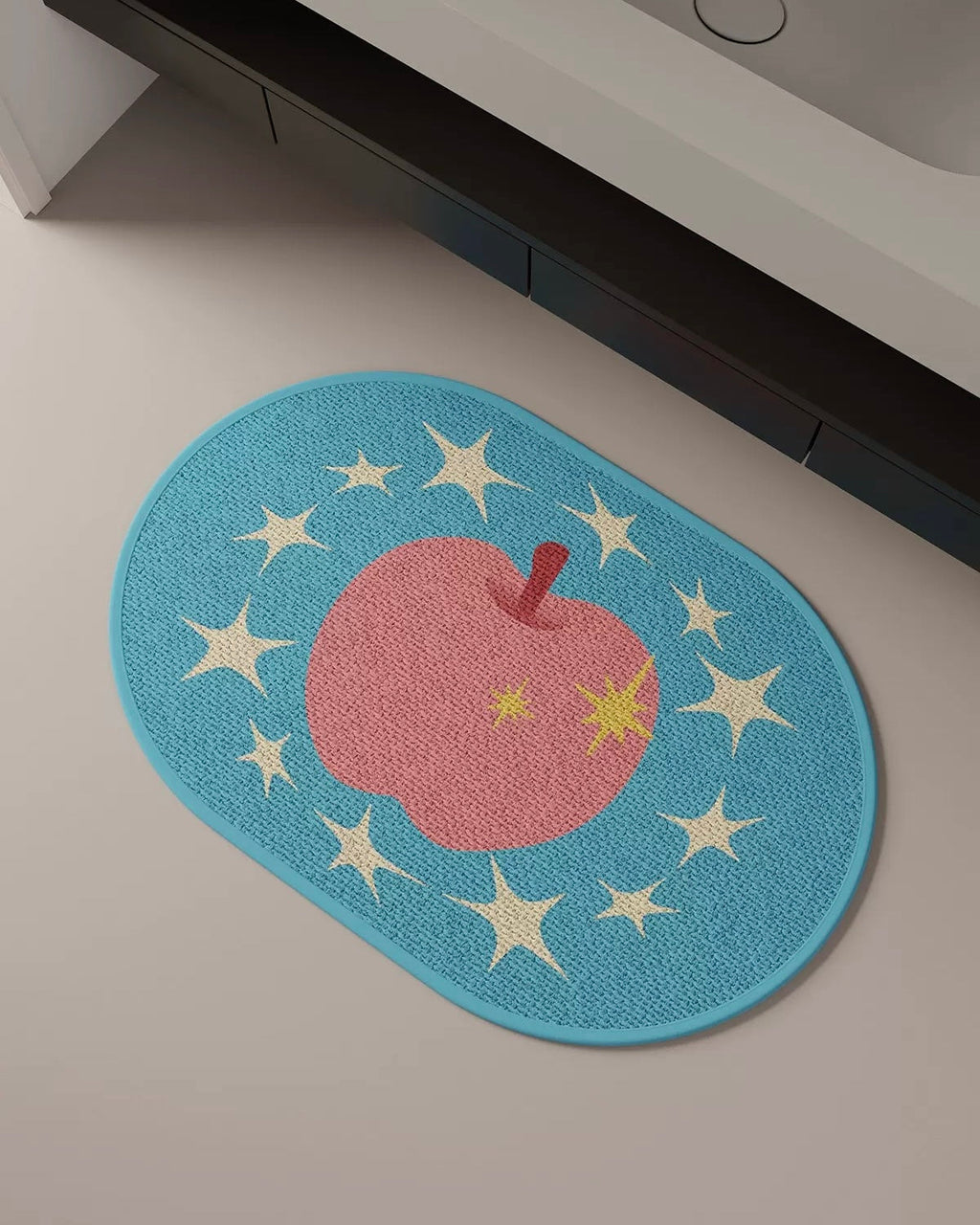 Pastel Apple Bath Mat