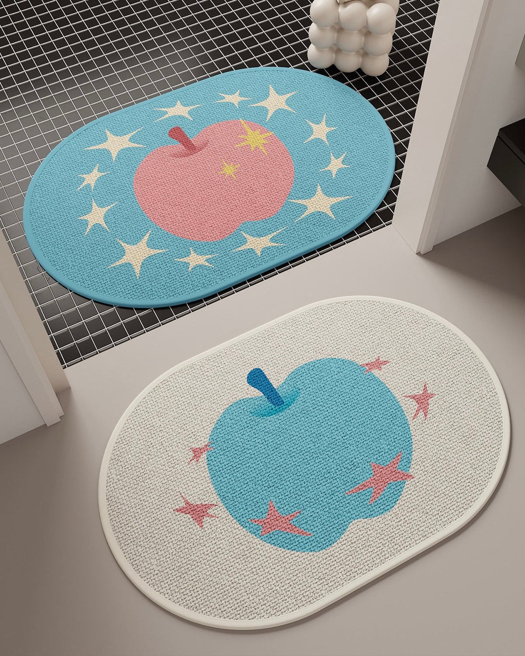 Pastel Apple Bath Mat