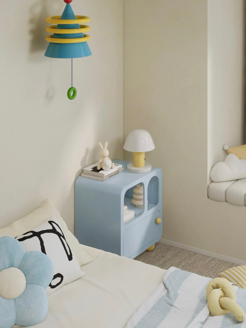 Pastel Arched Nightstand