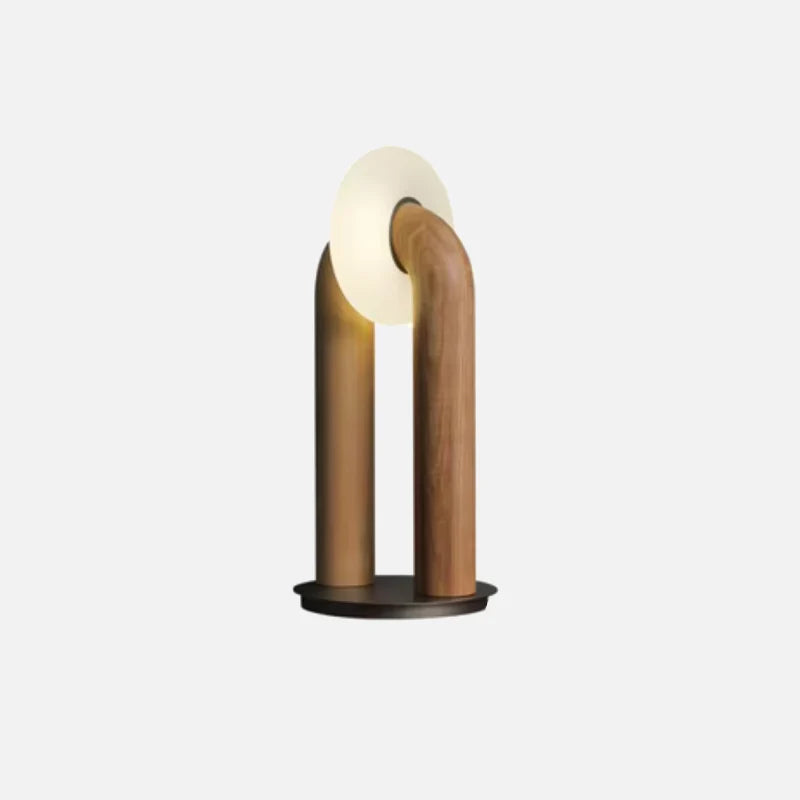 Archway LED Table Lamp Light Wood