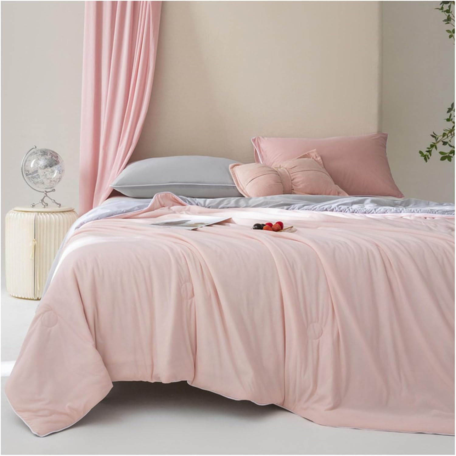 Pink Blush Cooling Silk Summer Quilt