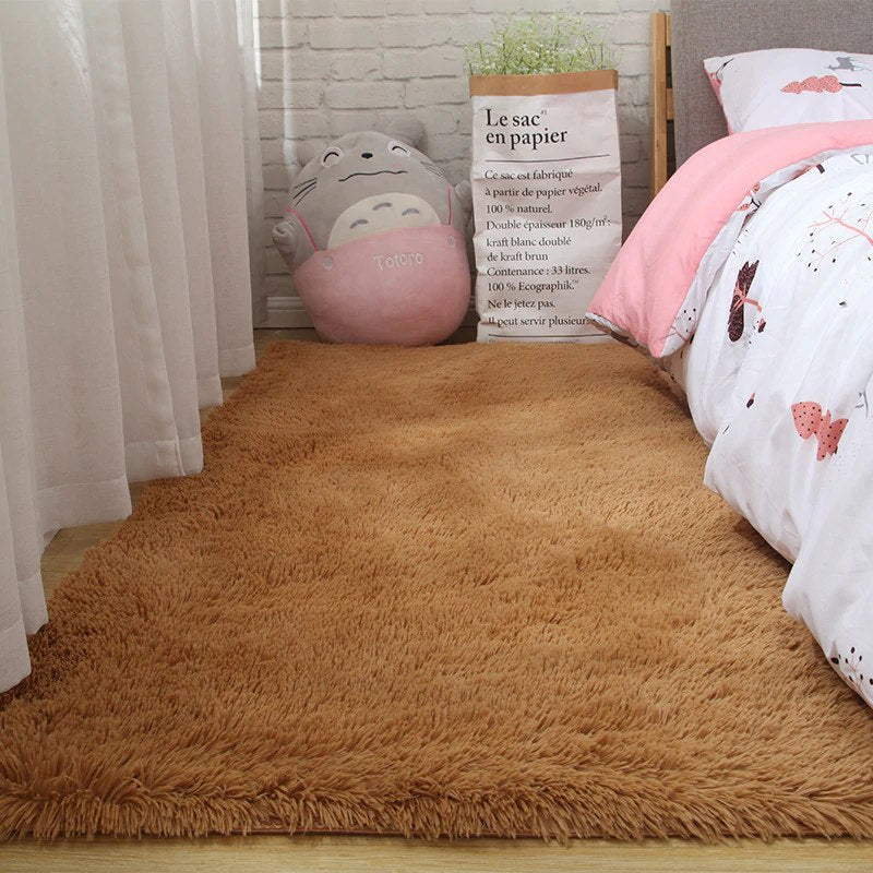 Aesthetic Room Rug Brown