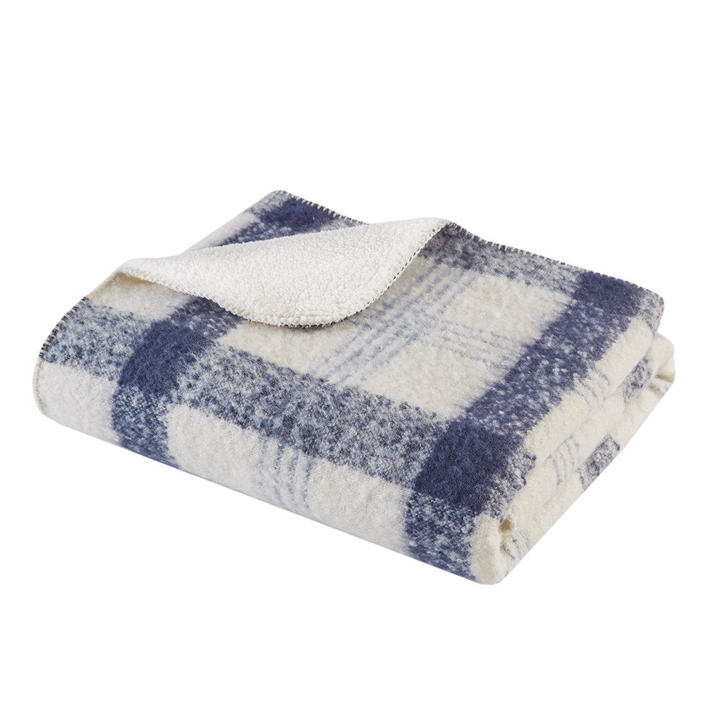 Bloomington Faux Mohair to Sherpa Throw