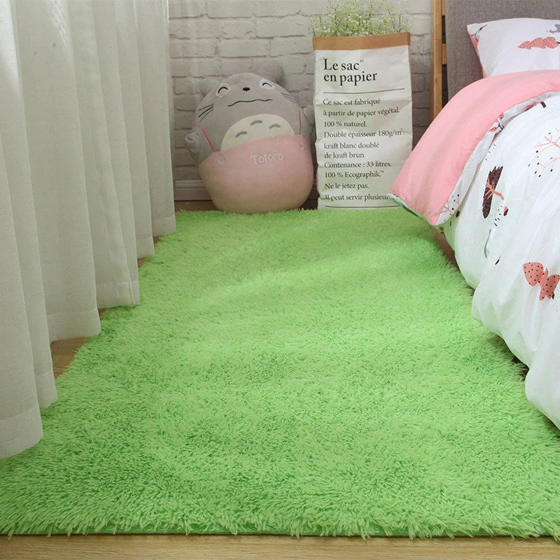 Aesthetic Room Rug Green