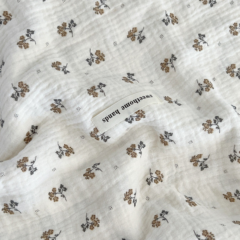 Muslin Toddler Blanket & Pillow Set – Calendula Floral