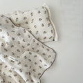 Muslin Toddler Blanket & Pillow Set – Calendula Floral