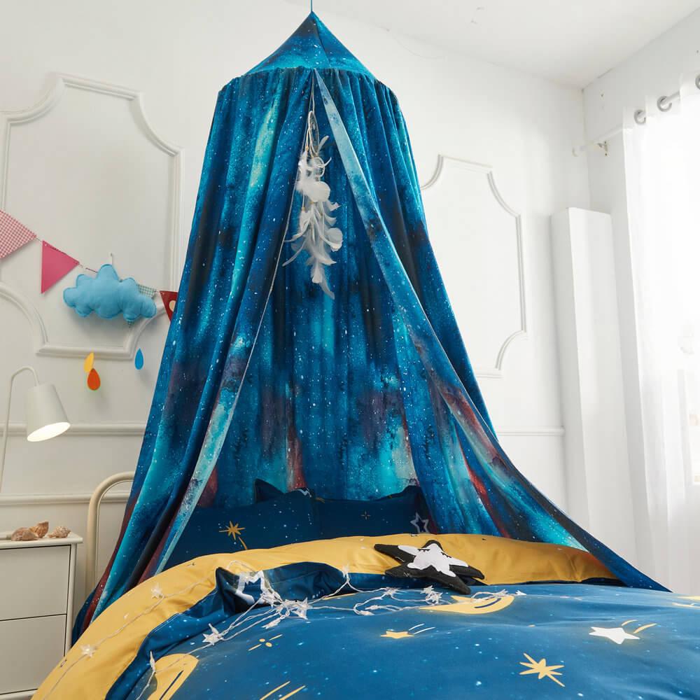 Space World Kids Bed Canopy – Blackout Star Design Style C