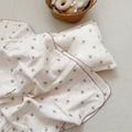 Tiny Rose Muslin Toddler Blanket & Pillow Set