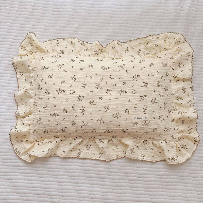Best Cotton Toddler Pillow Insert + Pillowcase: Olive