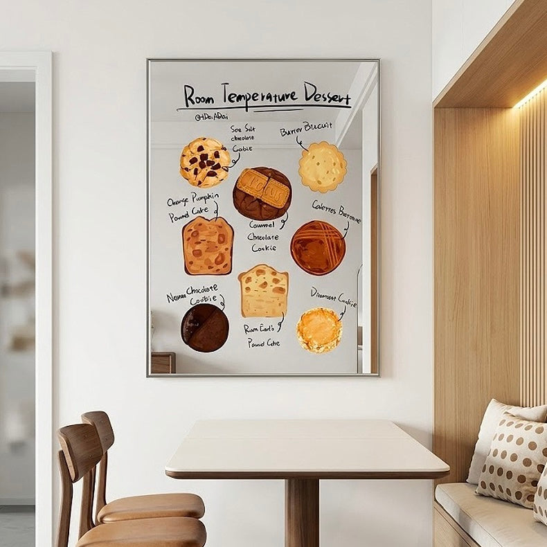 Dessert Printed Mirror Wall Art