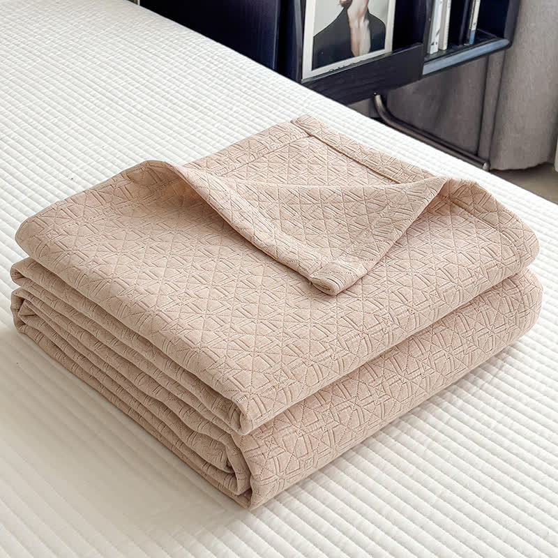 Pure Cotton Blanket - Minimalist Pattern