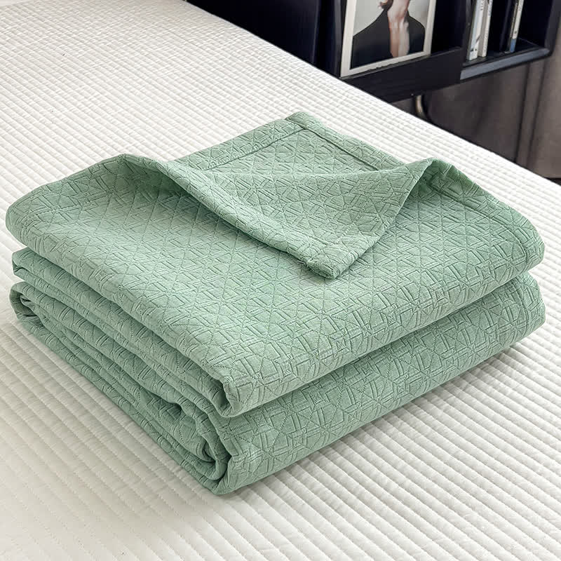 Pure Cotton Blanket - Minimalist Pattern