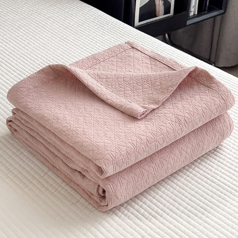 Pure Cotton Blanket - Minimalist Pattern