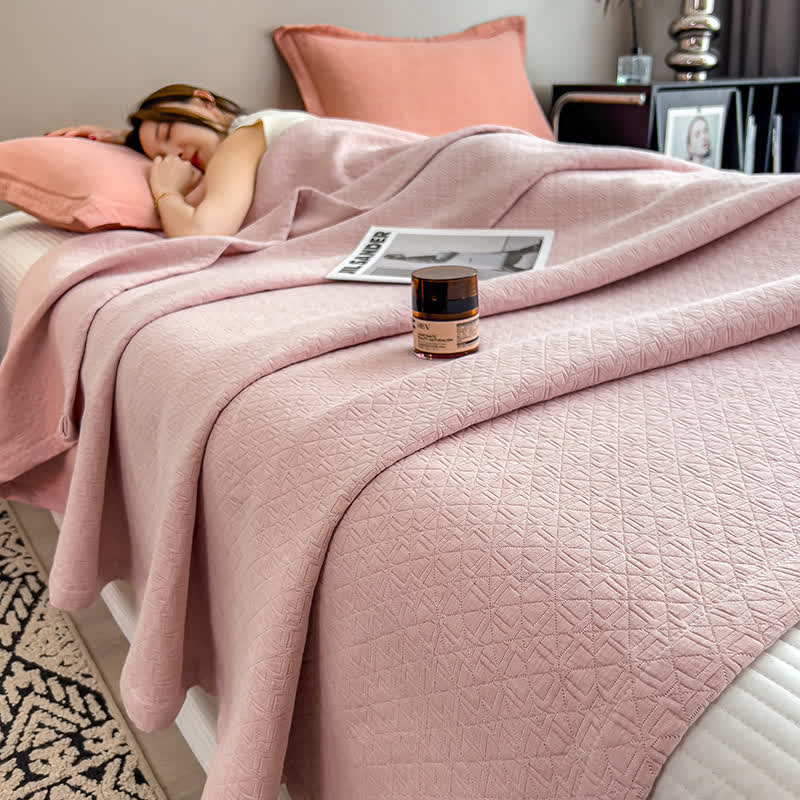 Pure Cotton Blanket - Minimalist Pattern