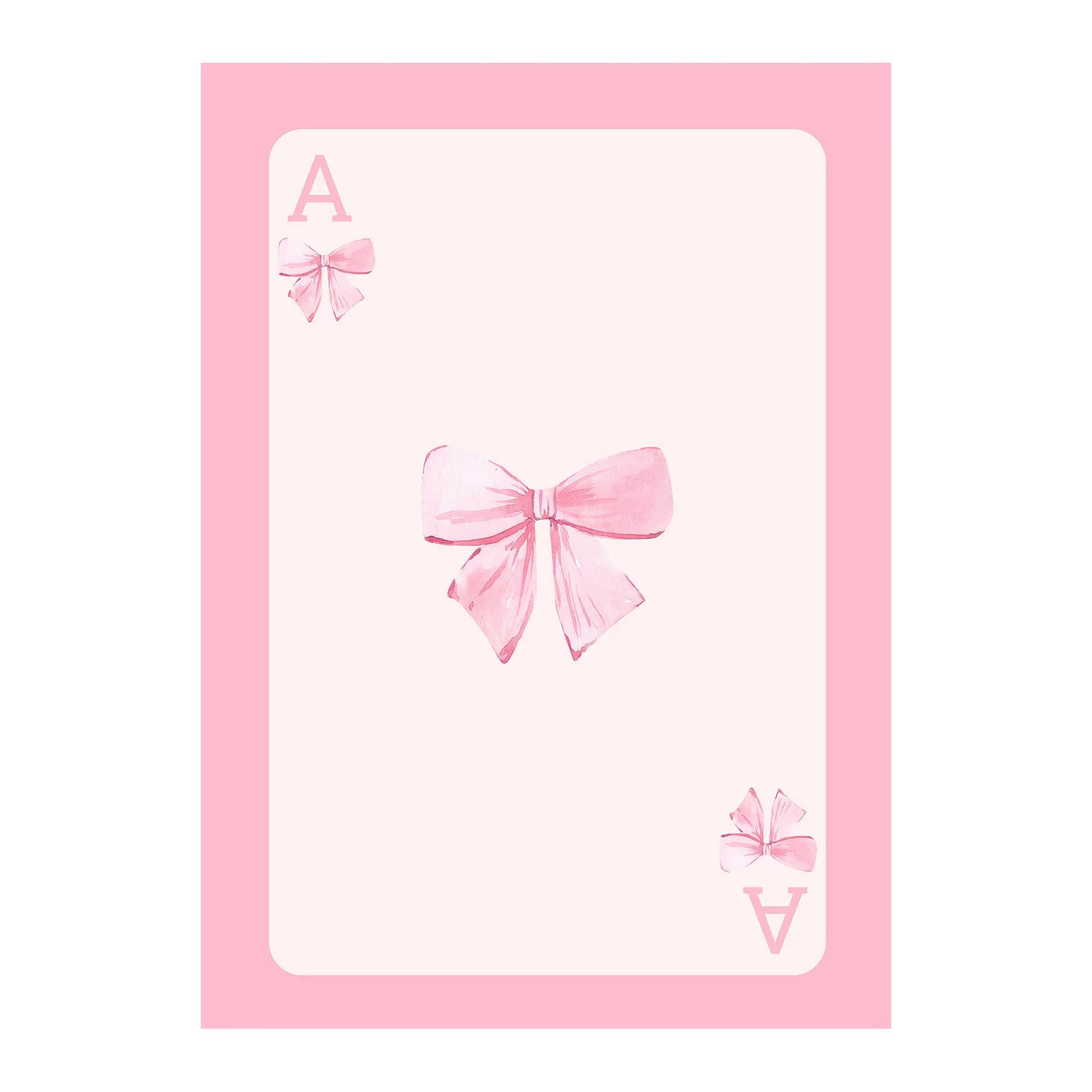Pink Bow Coquette Poster A