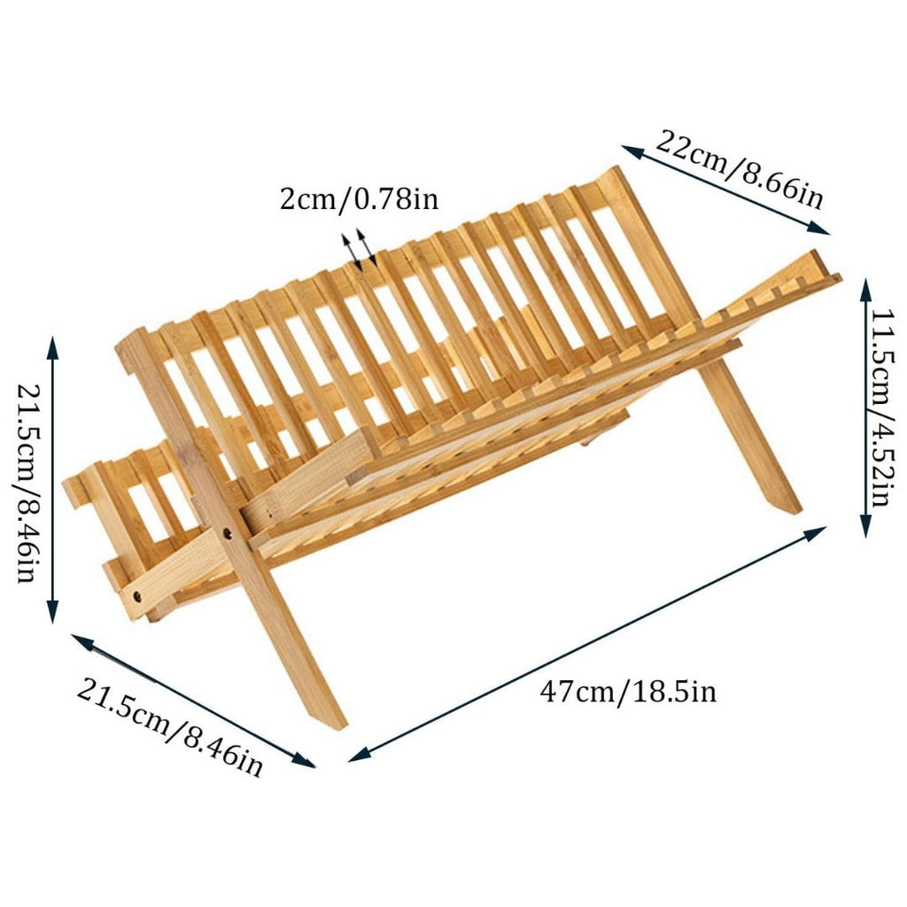 Hinoki Bamboo Dish Drying Rack