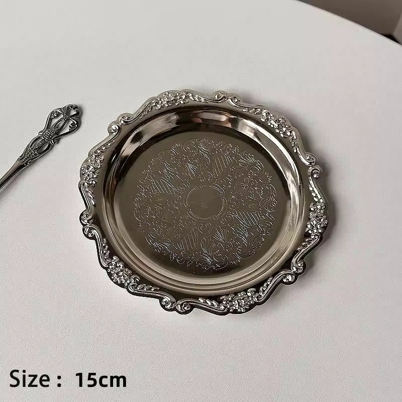 Vintage Silver Plated Tray 15 cm 6 in