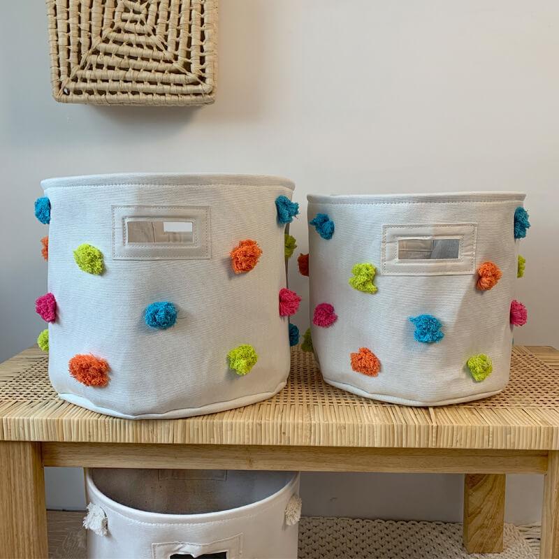 Cotton Linen Canvas Toy Storage Box