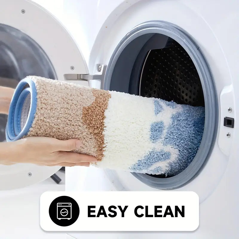 Ocean Waves Microfiber Bath Mat