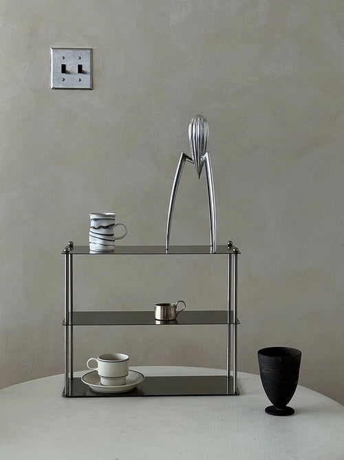 Bauhaus Stainless Steel Metal Storage Rack