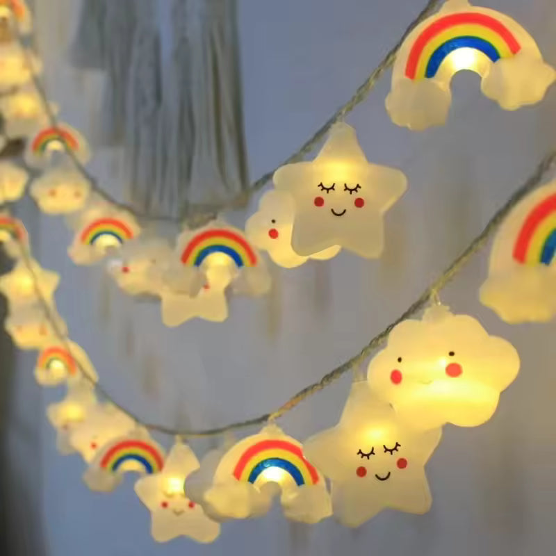 Rainbow Star LED String Lights