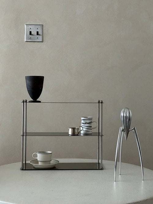 Bauhaus Stainless Steel Metal Storage Rack