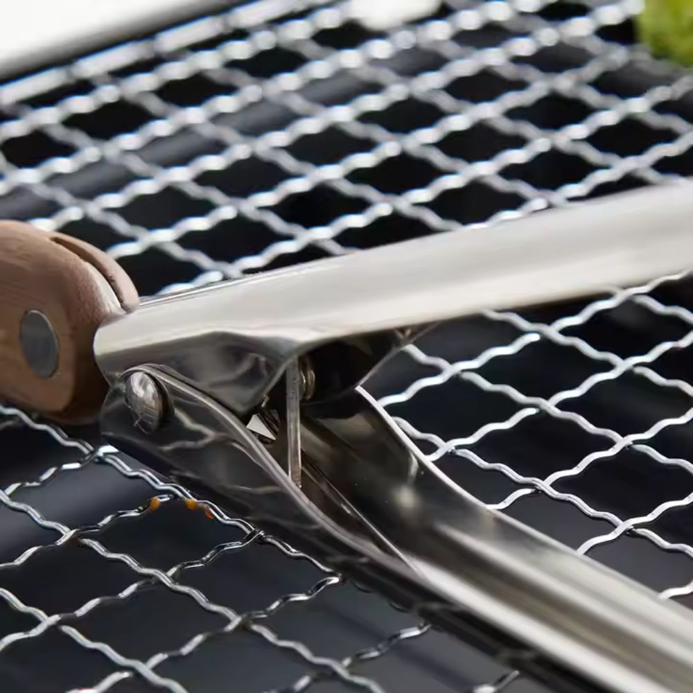 Oakforge Wood Handle Kitchen Tongs - Set of 2