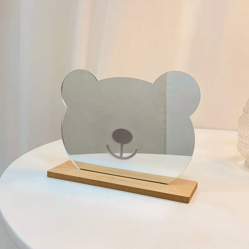 Whimsical Resin Desk Mirror