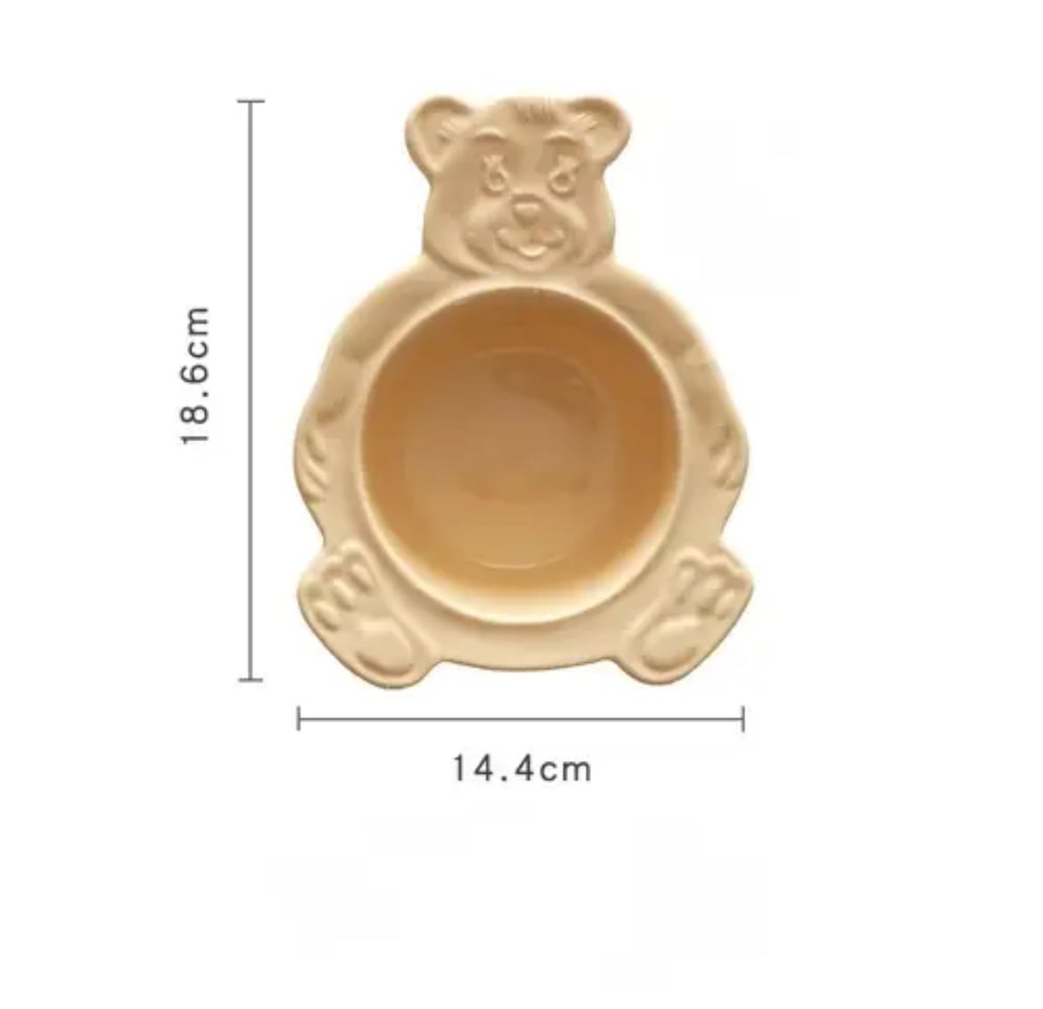 Ceramic Bear Bowl Yellow