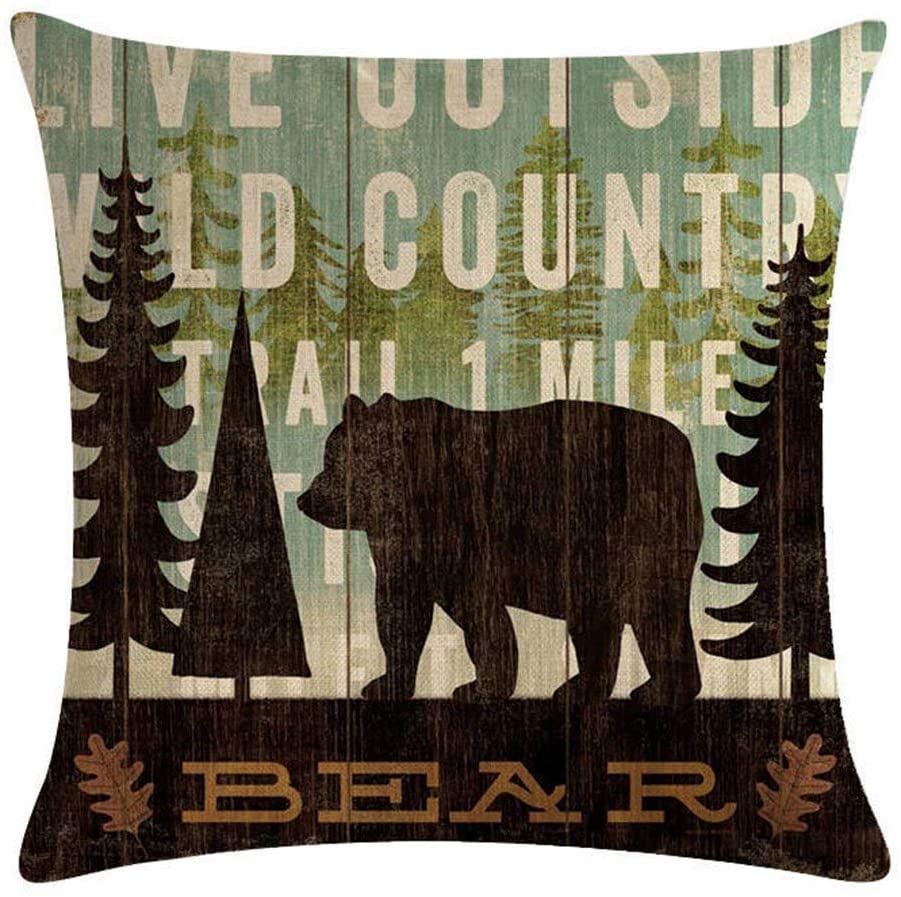 Woodland Beasts Cushion Covers Bear