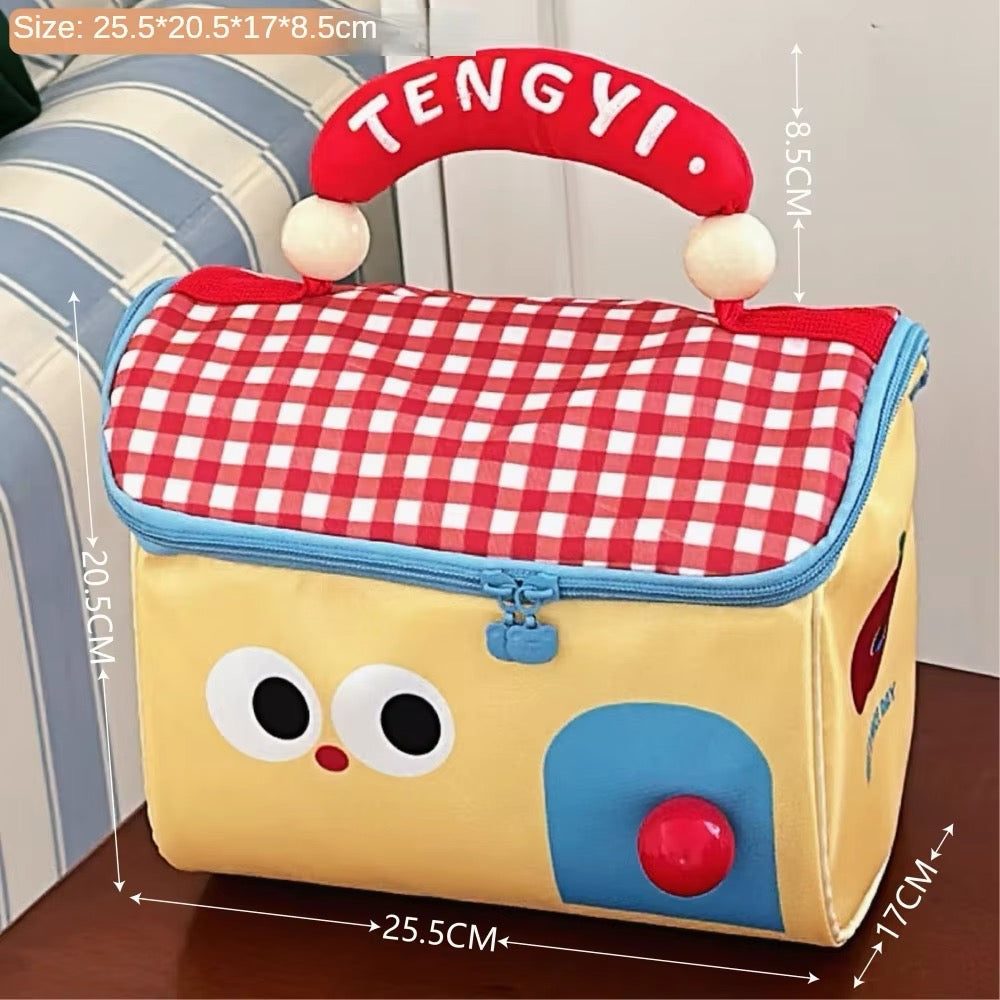 Cute Cottage Makeup Bag Yellow